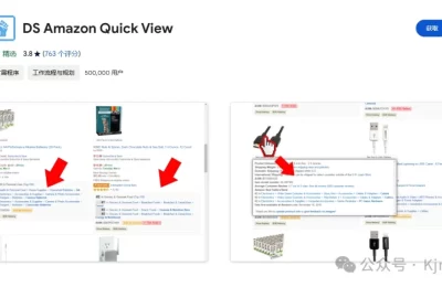 DS Amazon Quick View – 亚马逊搜索页面提取产品的排名及详细信息的插件缩略图