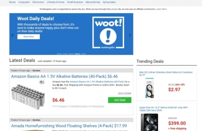 Techbargains – 跨境电商选品美国折扣网站缩略图