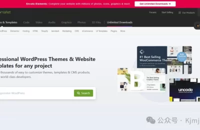 ThemeForest – 跨境网站模板销售平台缩略图